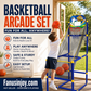 🔥Limited Time 50% Off! 50k Sold! 🏀Make his basketball star dream come true! Kids' Indoor Basketball Arcade Game with 4 Balls