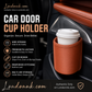 🥳2026 HOT SALE🥳💞50K+ SOLD!🚗🧺 50% OFF! Leather Car Door Cup Holder – Wide‑mouth opening, easy reach for drinks & phone. Clip‑on secure fit. PU leather, tough & stylish. 🛡️✨