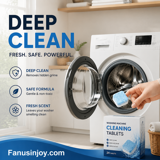 🔥Don't ignore the washing machine any longer!Washing Machine Cleaner Effervescent Tablets