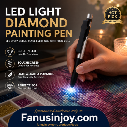 ✨️Holiday Special 50% Off！💎Essential Tool For DIY Lovers！👩🏻‍🎨Portable LED Diamond Art Pen