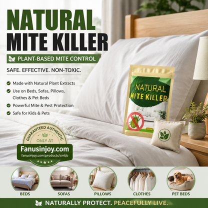 🥳2026 HOT SALE🥳💞50K+ SOLD!🌿🧺 BUY 2 GET 3 FREE！ Natural Mite Control Sachet – Plant‑based, non‑toxic & safe around kids & pets. Just place & forget – long‑lasting protection for closets, sofas & bedding! 🛏️✨