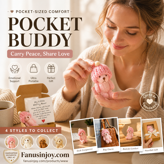 ✨️Amazing 50% OFF！🎁Your portable spiritual comfort companion！🎉Mini Plush Pocket Teddy Bear with Greeting Card & Gift Box