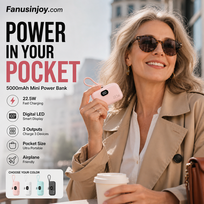 📱50% OFF! 5000mAh Mini Power Bank – Portable, Universal Compatibility 🔋🔌【Limited Offer】