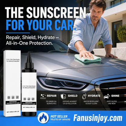 🔥Limited Time Buy 3 Get 2 Free! 🚗Skincare & sun protection for your car! 3-in-1 Car Care Spray for Shine & Protection