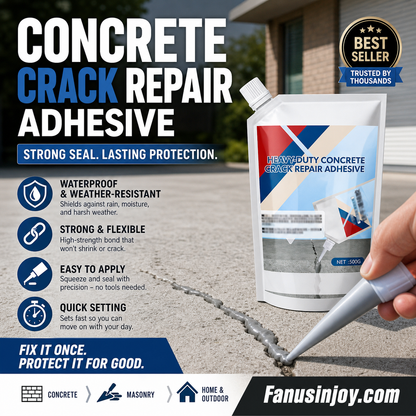 🔥Limited time 50% OFF! 👷‍♂️ Easily repair concrete surfaces! Heavy-Duty Concrete Crack Repair Adhesive