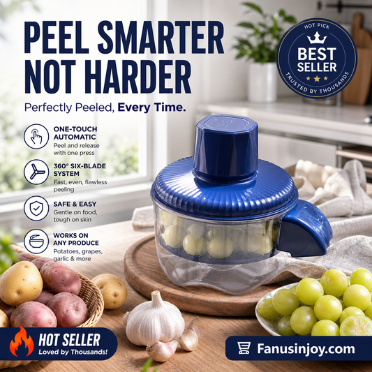 🔥Surprise 50% discount！👨‍🍳Your perfect kitchen helper！🍴 6-Blade Electric Fruit Peeling Machine