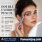 💥Amazing discount！👱‍♀️One-stroke design, reveal your natural beauty！Double-Ended Waterproof Angled Eyebrow Pencil