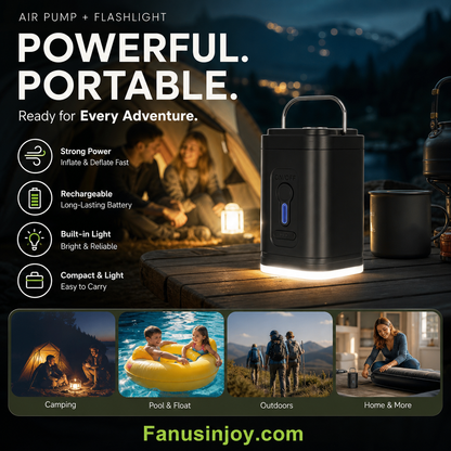 🔥Hot selling now！No more tedious manual inflation-Chargeable Camping Air Pump
