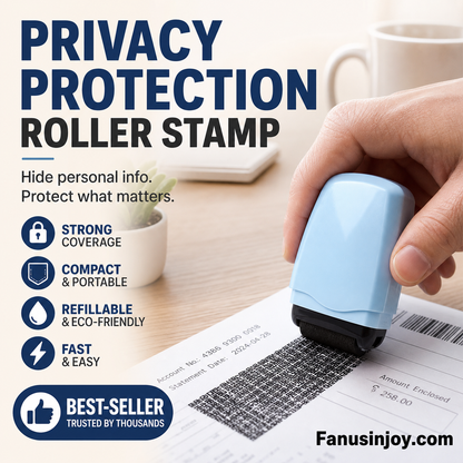 ⏳Limited-time 🎁 Buy 3 Get 2 Free ⏰Protect your privacy easily and effectively! Privacy Protection Roller Stamp👣
