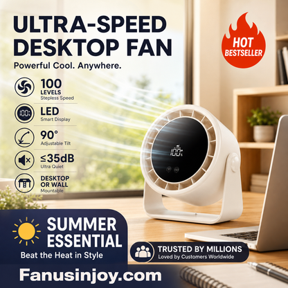 ✨️Limited Time 50% Off! 🌬️Keep you cool all summer! ❄️Rechargeable USB Desk Fan for Bedroom