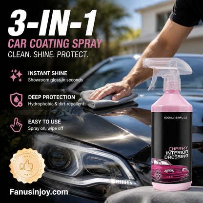 🚗Protect your car! Cut down car wash times! 3-in-1 High Protection Quick Car Coating Spray