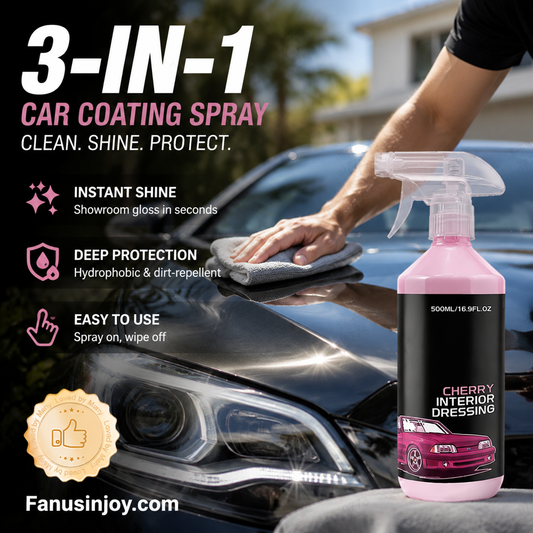 🚗Protect your car! Cut down car wash times! 3-in-1 High Protection Quick Car Coating Spray