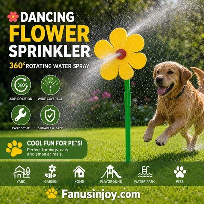 ✨️50% OFF! Boost your courtyard happiness! 360° Rotating Dancing Flower Sprinkler-Funny Dancing Flower Yard Lawn Sprinkler