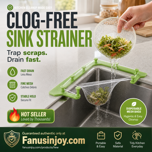 ⏳️Limited time 50% off！✨️Keep your kitchen free from dirt and stains！Triangle Sink Drain Rack with Disposable Filter Mesh Bags
