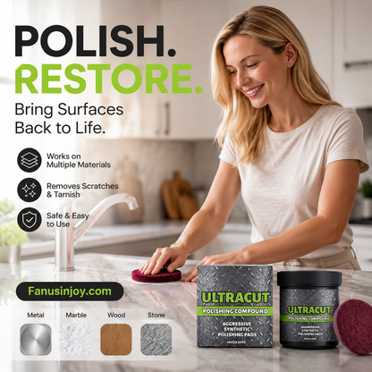 🎇Buy one, get one free! 🔥Bestseller - Sold 100,000 units! Give your furniture a fresh new look!All-in-One Surface Restoration Polish with Pad