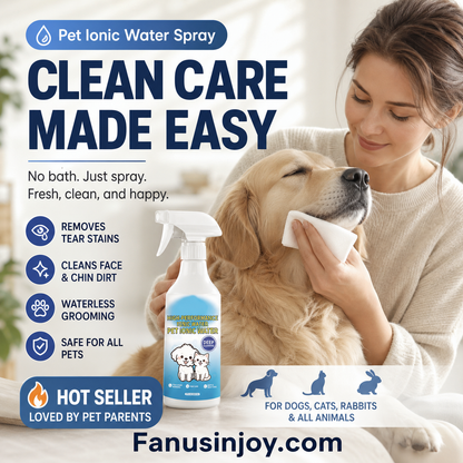 🔥Surprise 50% off！🐈🐕Give your furry friend a brand-new look！🐇Pet Ionic Water Spray for Tear Stains
