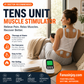 💥Amazing Discount! 🏥Enjoy hospital-grade physiotherapy massage at home! 💆‍♀️Portable Dual Channel TENS Unit Muscle Stimulator