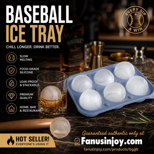 🎁Unit price as low as £9.99！🧊🥃Must‑have cooling gadget for summer！⚾️Baseball Sphere Ice Cube Mold❄️