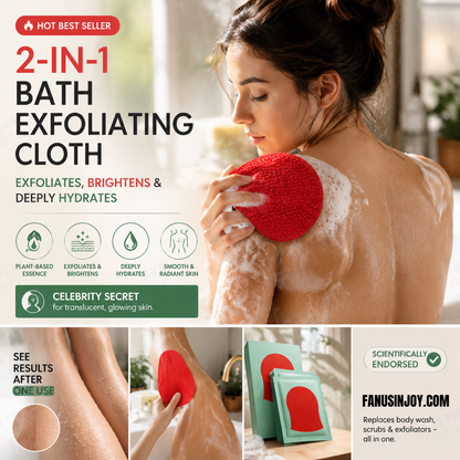 👱‍♀️✨️The ultimate secret to having flawless and radiant skin like a celebrity!Moisturizing Exfoliating Body Wash Glove