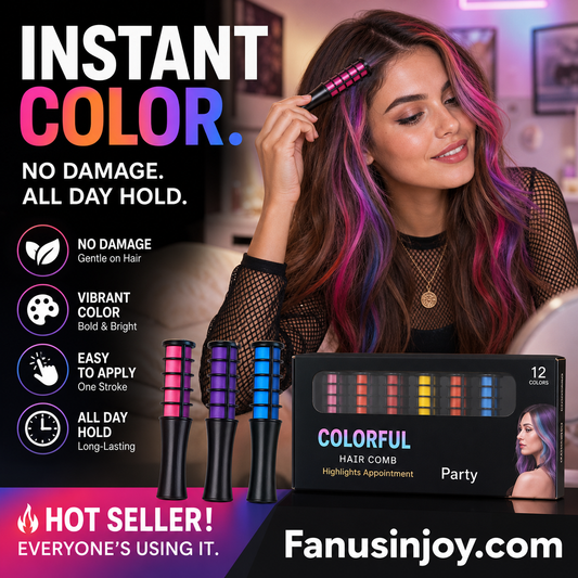🔥Limited time 50% off! 🌈Get gorgeous hair color with one comb！Temporary Hair Dye Comb Applicator