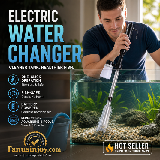 🎉Limited Time 50% OFF！🐠💦No more worries about poor water quality during water changes！ 🔥 Electric Aquarium Gravel Cleaner✨