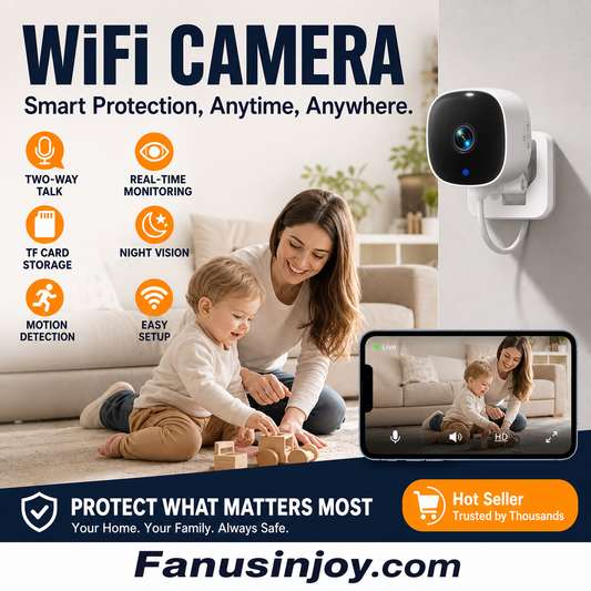 🔥Limited Time 50% Off！📹Care for him anytime, anywhere in every way！2-Way Audio Wireless Security Camera