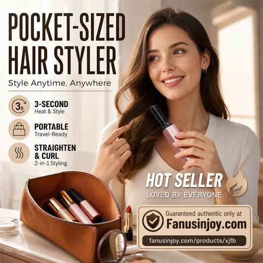 🏆 Last Day Special Price £9.99 !👩Shape hair in 3 seconds! Create gorgeous hairstyles anytime anywhere. 💁Portable Wireless Mini Bang Styling Comb