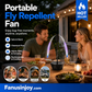 🔥Limited Time 50% OFF！👪Don’t let bugs ruin your happy moments！USB Rechargeable Retractable Outdoor Fly Repeller Fan