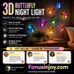 🥳💞50K+ SOLD!✨50% Limited‑Time Discount！ 🌙🦋Let butterflies guard every night of yours! 💝3D Adhesive Glowing Butterfly Night Light