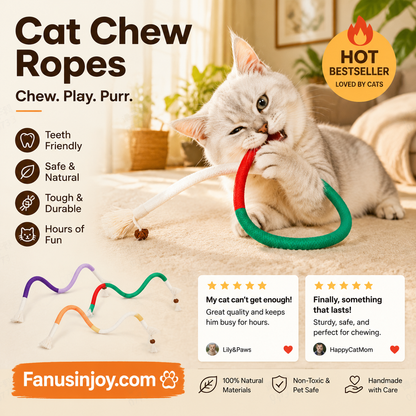 🔥Limited time 50% off！🐈Natural instinct toys for furry friends！cat toys chew ropes