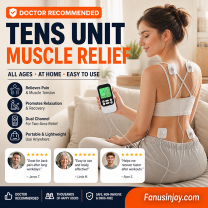 💥Amazing Discount! 🏥Enjoy hospital-grade physiotherapy massage at home! 💆‍♀️Portable Dual Channel TENS Unit Muscle Stimulator