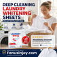 🔥Limited time 50% OFF！⬜Refresh your clothes with just one sheet！🥼Deep Cleaning Laundry Whitening Sheets