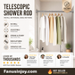 🔥50% off limited time！🥼👚 Create storage space anywhere anytime！Adjustable No-Drill Tension Rod
