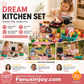✨️50% surprise discount！🎉Prices start from only £12.99！👨‍🍳Let your little ones become young chefs！Pretend Play Kitchen Toy Set