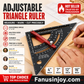 🔥Limited Time 50% Discount, Over 100,000 Sold！👨‍🔧Recommended by Professional Craftsmen！7inch Aluminum Alloy Rafter Square for Carpenter