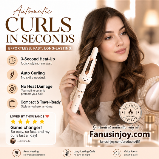 💇‍♀️Stylist Recommended 50% Off！🔥Heats Up In 3 Seconds For Fast Styling！👱‍♀️Create Perfect Hairstyles! 💇‍♀️Long‑Lasting Auto Curling Iron – Curls That Stay All Day