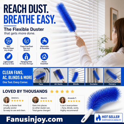 🔥Last Day Sale: 50% OFF🔥 90° Flexible Microfiber Ceiling & Fan Dust Magnet