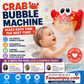 🔥Limited Time 50% Off！🛀👦Let kids enjoy bath time！👨‍👩‍👧‍👦Perfect for parent-child bathing and boost your happiness！🛀Crab Bubble Machine Bath Toy with Music