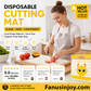 🔥Limited Time 50% OFF！🍽 Food safety truly matters！Weekly Disposable Antibacterial Cutting Board Mat for Meat and Fruit