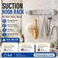 🔥Limited time 50% off！👋Say goodbye to traditional residue hooks！Punch-Free Ripple Rotary Suction Cup Hanger Rack