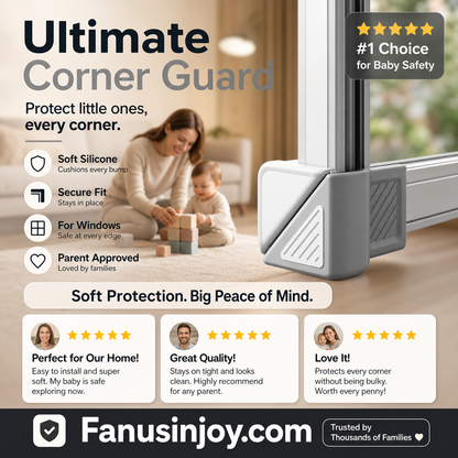 🔥100,000 Sold! 👶Protect your baby from bumps and knocks! Window Corner Guard Baby Proofing Safety Bumper for Casement Windows Small