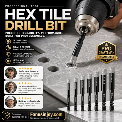 🏭Factory Direct 50% Off! 🔥Over 100,000 Sold! Professional tools, faster, more precise and easier to use.😍 Hot sale Hexagonal Shank Drill Bits for Marble /Tile /Stone
