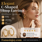 ✨️Surprise 50% OFF! 💎Shine just like a diamond! Women's Chic Tapered Hoop Earrings