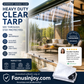 ✨️Amazing 50% Off！🌦️Shelter from wind and rain while you enjoy the beautiful scenery!🛡️🌧️Heavy Duty Weatherproof Clear Tarps 14 Mil
