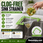 ⏳️Limited time 50% off！✨️Keep your kitchen free from dirt and stains！Triangle Sink Drain Rack with Disposable Filter Mesh Bags