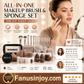 ✨️Amazing Special 50% OFF！👱🏻‍♀️Recommended by celebrity makeup artists！All-in-One Makeup Brush & Sponge Set