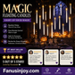🎃Early Halloween warm-up 50% off！🔮Turn into a magician instantly！🕯️Halloween Decorations-Floating Candles with Wand