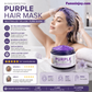 👱‍♀️Want to lighten your hair color?Your hair needs urgent care!Moisturizing Purple Hair Mask with Long-Lasting Scent