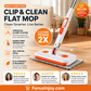🔥Limited Time 50% OFF！✨️Maximal Cleaning Power！Multi-Functional Hands-Free Clip Flat Mop