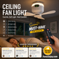 💥Surprise 50% off! 💡Bright and cool anytime, anywhere! Rechargeable Ceiling Fan with LED Light